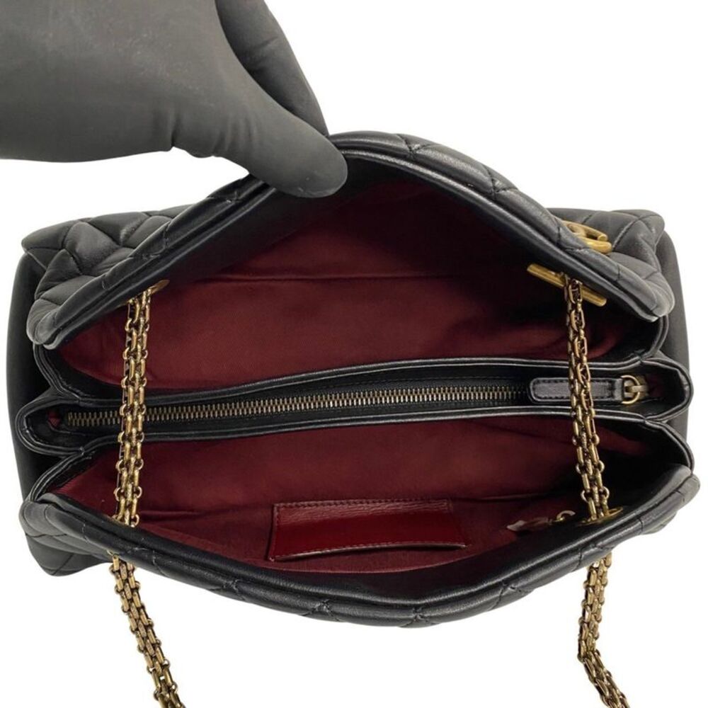 Chanel Mademoiselle Black Leather Shoulder Bag (Pre-Owned) - Picture 5 of 10